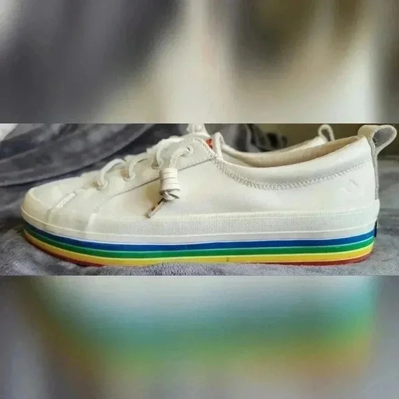 Sperry Pride Crest Vibe Platform Sneaker, size 7.5 - Picture 4 of 11